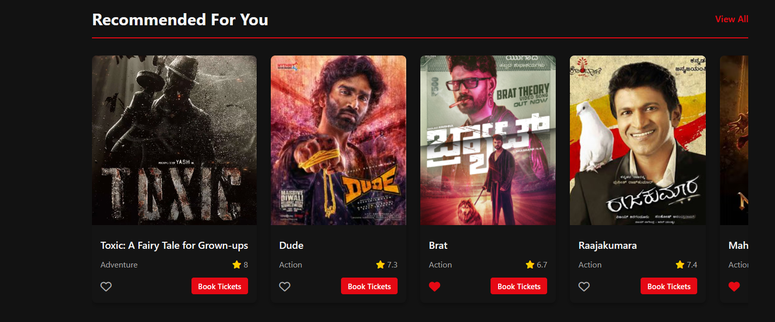 CineSpot Movie ticket booking app